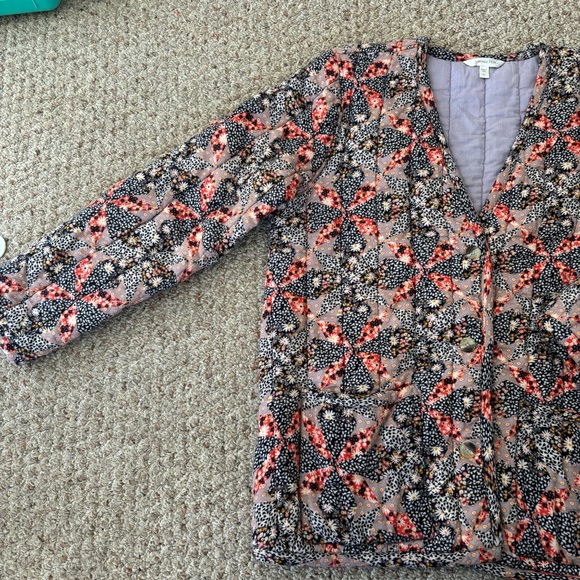 Garnett Hill Floral Patchwork Jacket Size XL - Picture 5 of 6